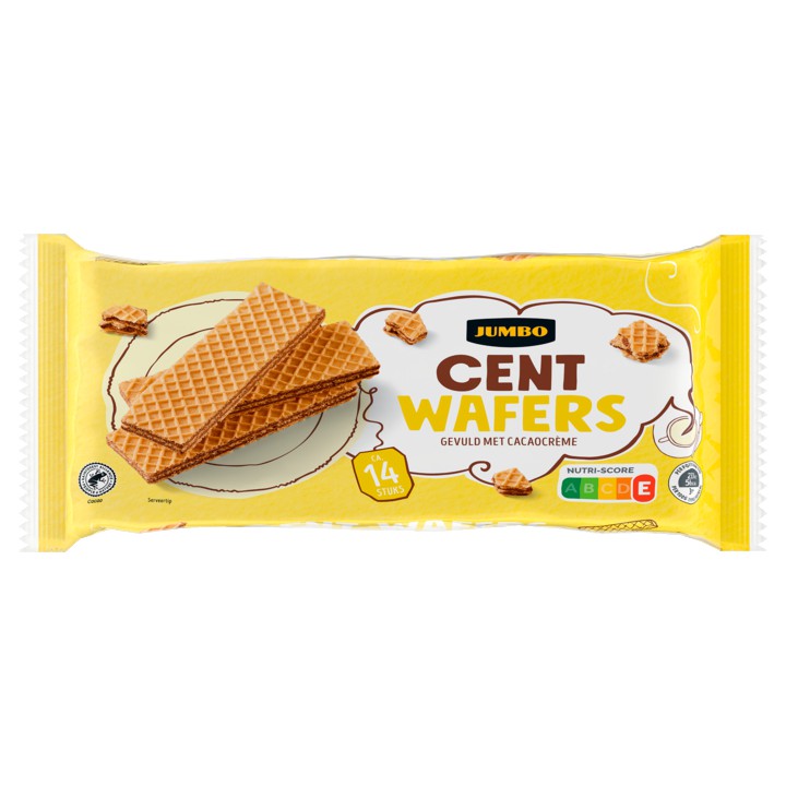 Jumbo Cent Wafers Gevuld met Cacaocr&amp;egrave;me 150g