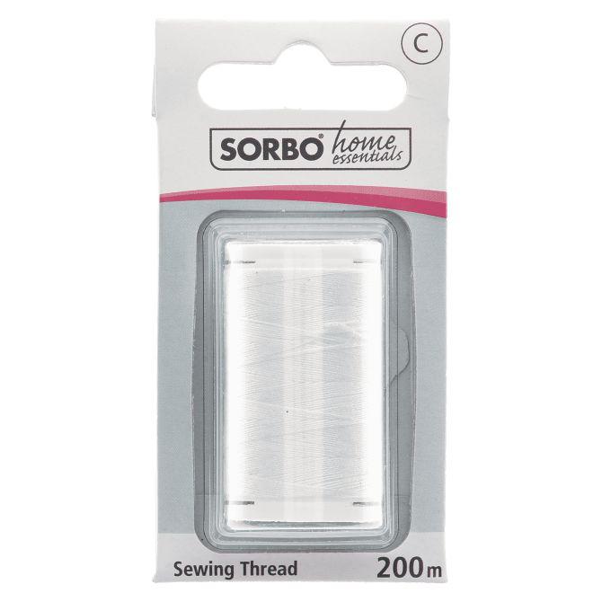 Sorbo Garen 100% polyester wit 200 m