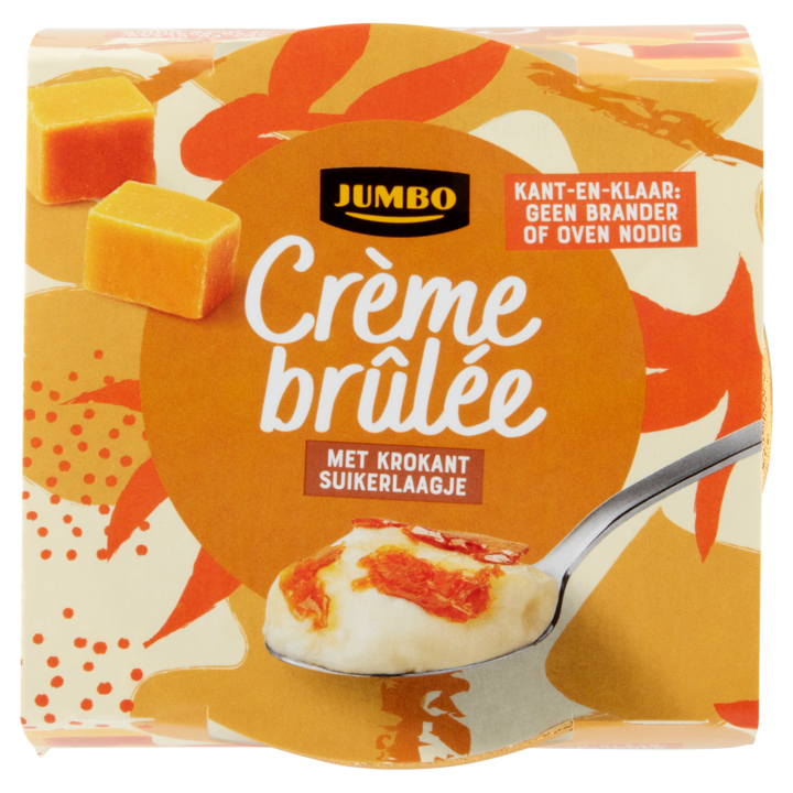 Jumbo Cr&amp;egrave;me Br&amp;ucirc;l&amp;eacute;e met Krokant Suikerlaagje 202g