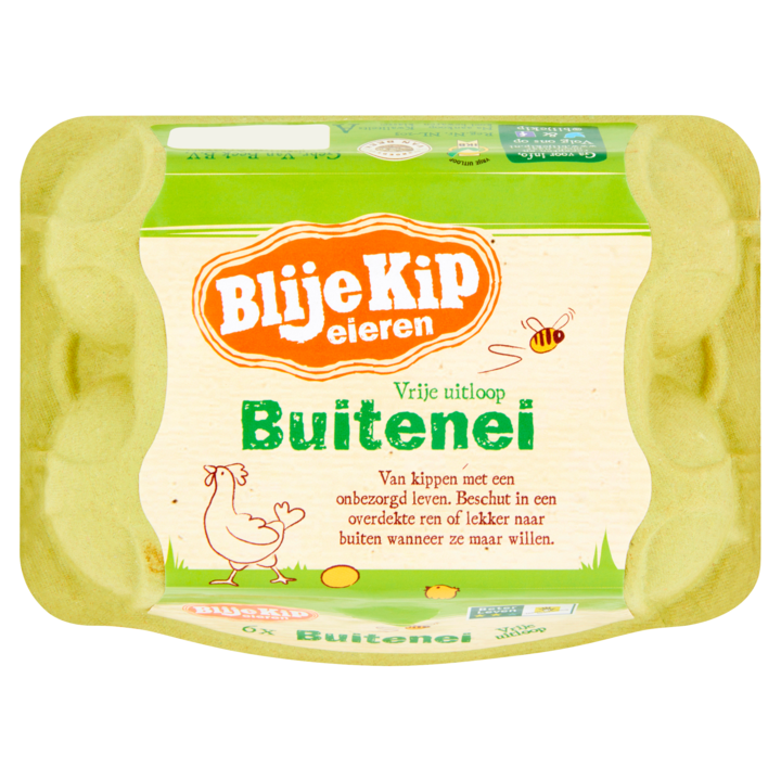 Blije Kip Vrije Uitloop Buitenei 6 Stuks