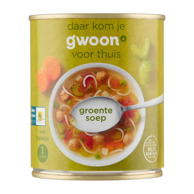 g&#039;woon Groentesoep met balletjes