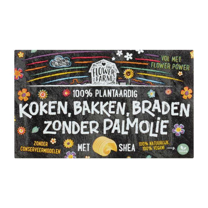 The Flower farm bakken zonder palmolie