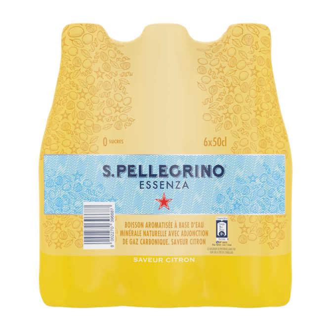 S.PELLEGRINO Essenza bruisend water gearomatiseerd met citroen 6-pack
