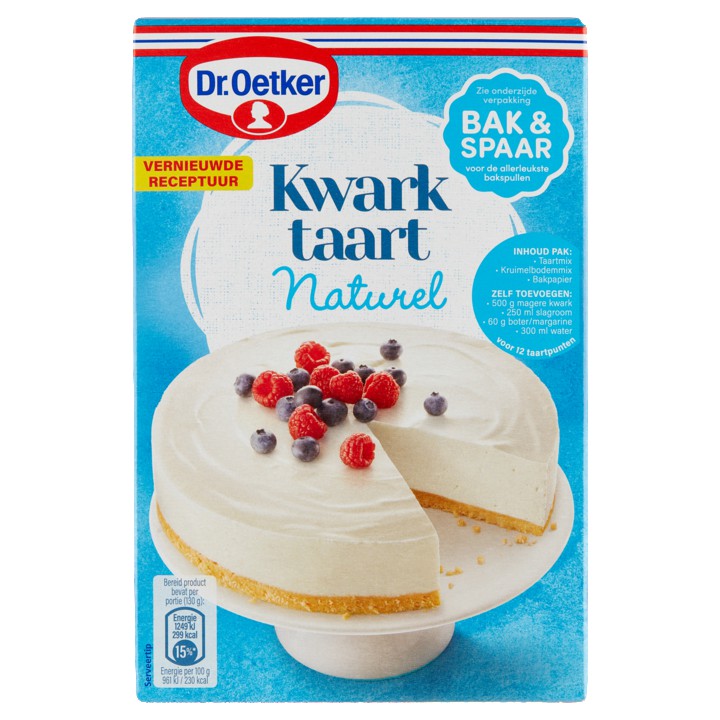 Dr. Oetker Kwarktaart Naturel 440g