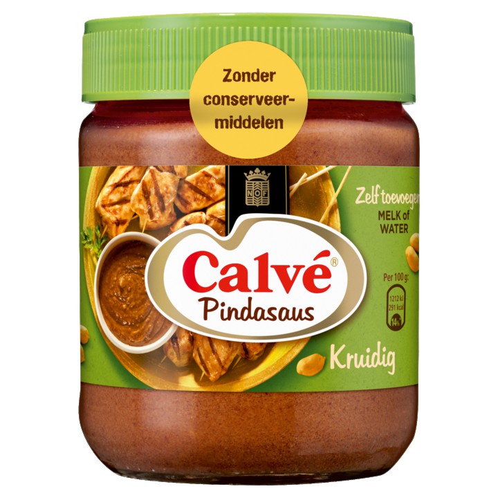 Calv&eacute; Pindasaus Kruidig 350g