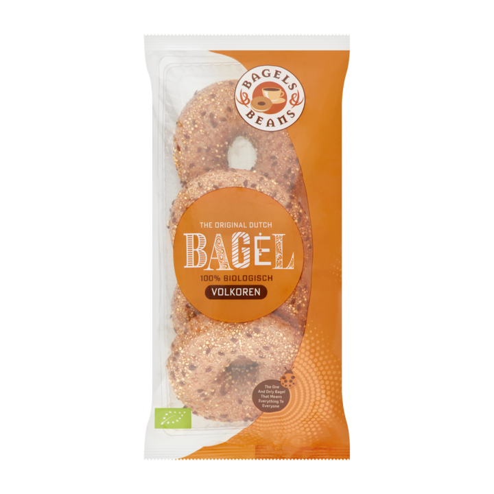 Bagels & Beans - Volkoren Bagel - 4 Stuks