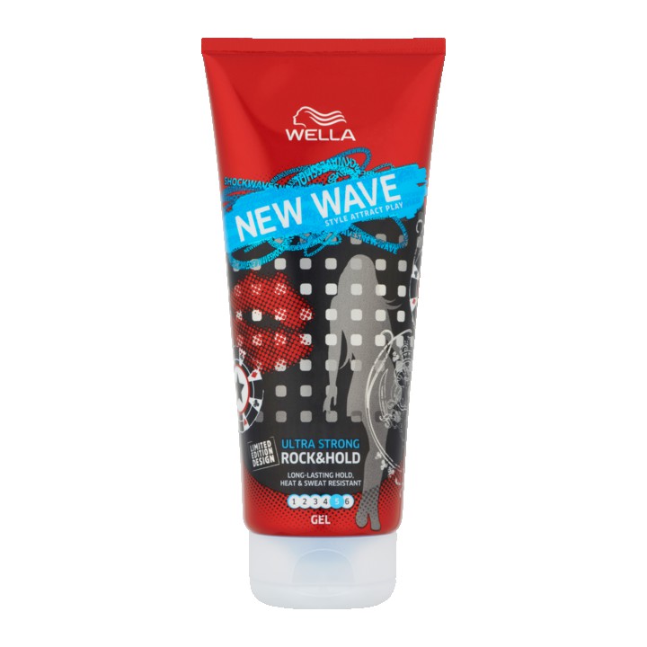 Wella New Wave Ultra Strong Rock &amp;amp; Hold Gel 200ml
