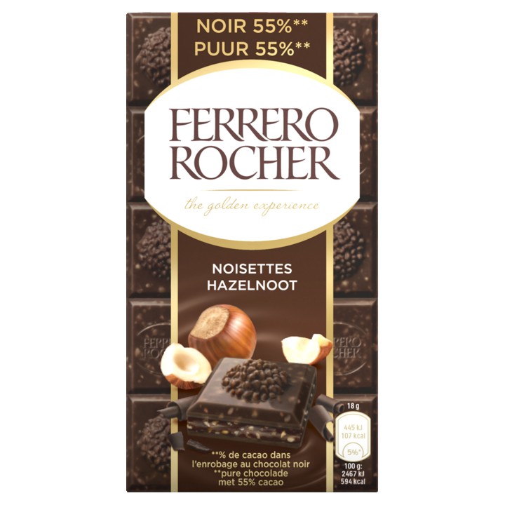 Ferrero Rocher Hazelnoot Puur 55% 90g