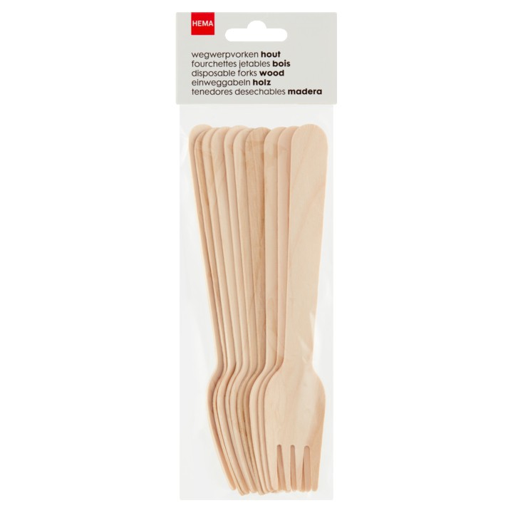 HEMA Vorken Hout - 10 stuks