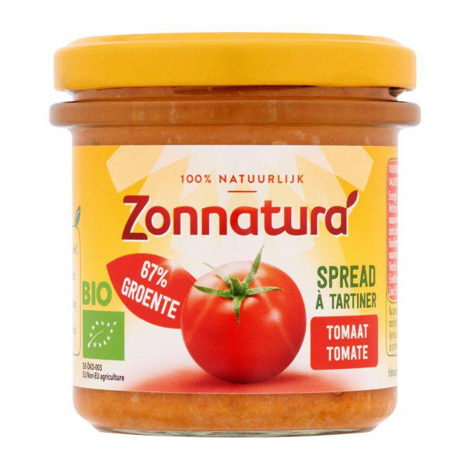 Zonnatura Groentespread tomaat biologisch