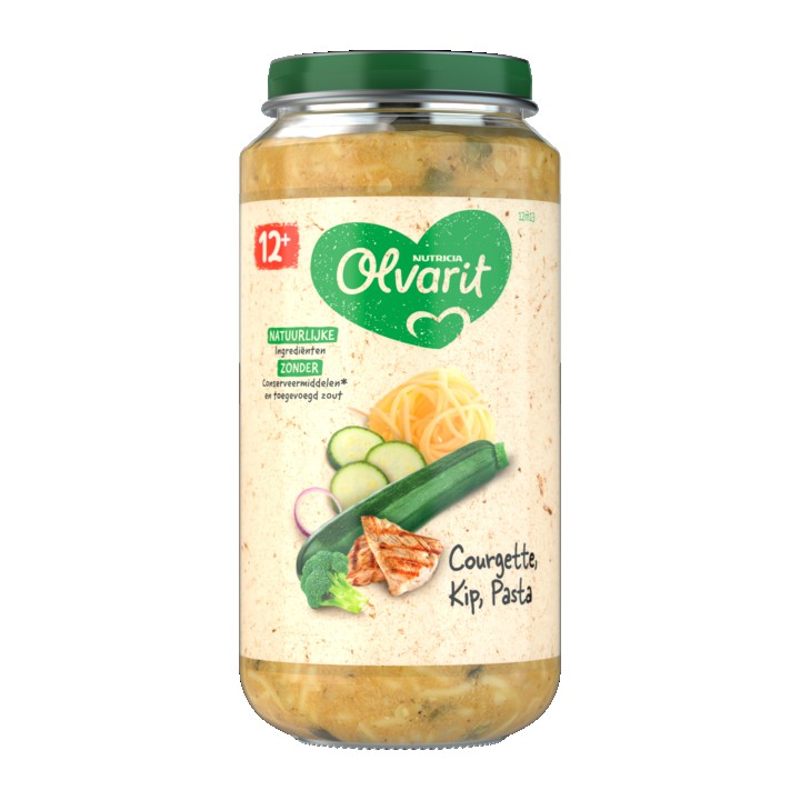 Olvarit Courgette Kip Pasta 12+ Maanden 250g