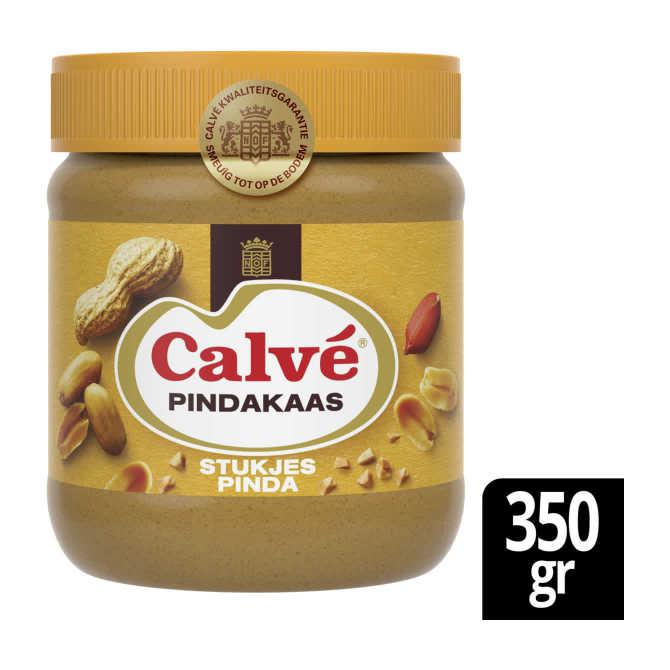 Calv&amp;eacute; Pindakaas Stukjes Pinda 350 g