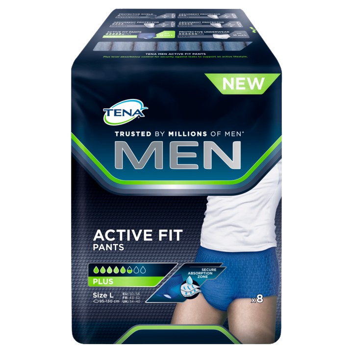TENA Men Active Fit Pants Large 8 Stuks