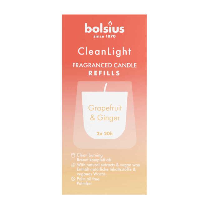 Bolsius Navulling geurglas grapefruit &amp; ginger