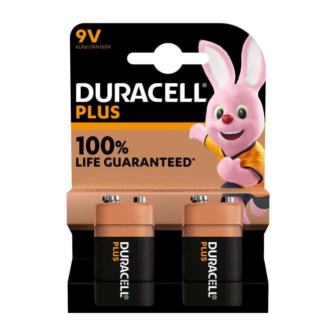 Duracell Plus 9V batterijen batterijen