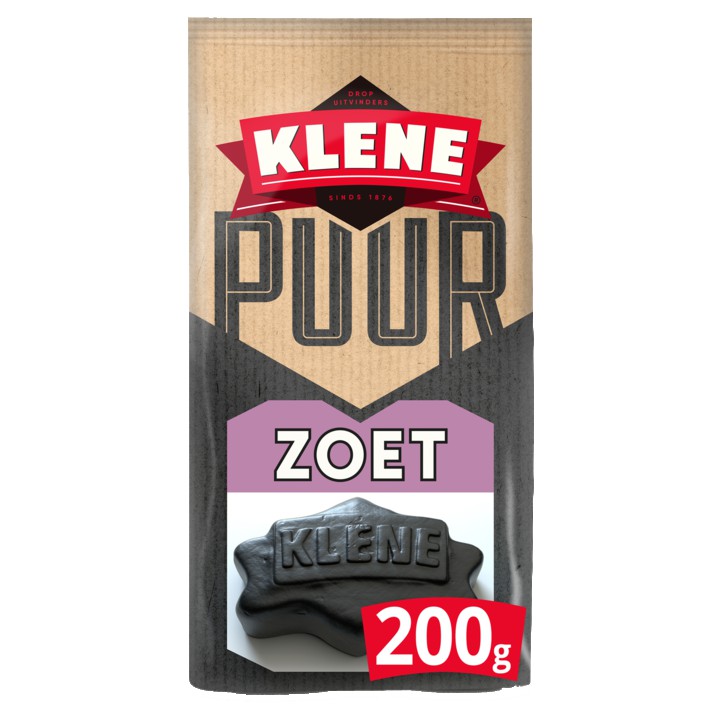 Klene Puur Zoet Drop Zak 200 gram