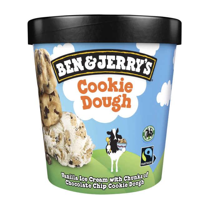 Ben & Jerry's Cookie dough Ijs toetje