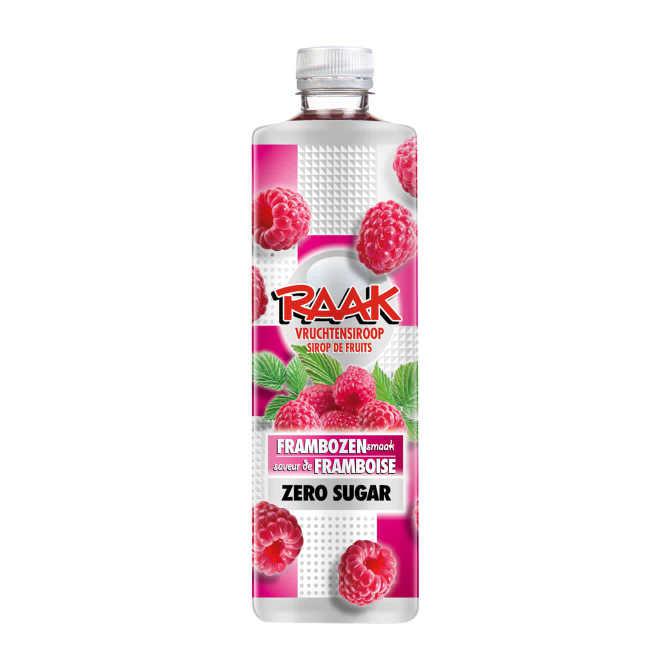 Raak Vruchtensiroop frambozen zero sugar