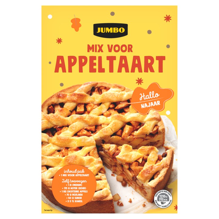 Jumbo Mix voor Appeltaart 440g