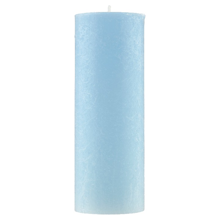 HEMA Rustieke Kaars Lichtblauw 19 x &amp;Oslash; 7cm