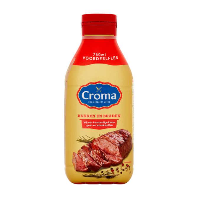 Croma Vloeibare bakboter voor bakken en braden voordeelfles