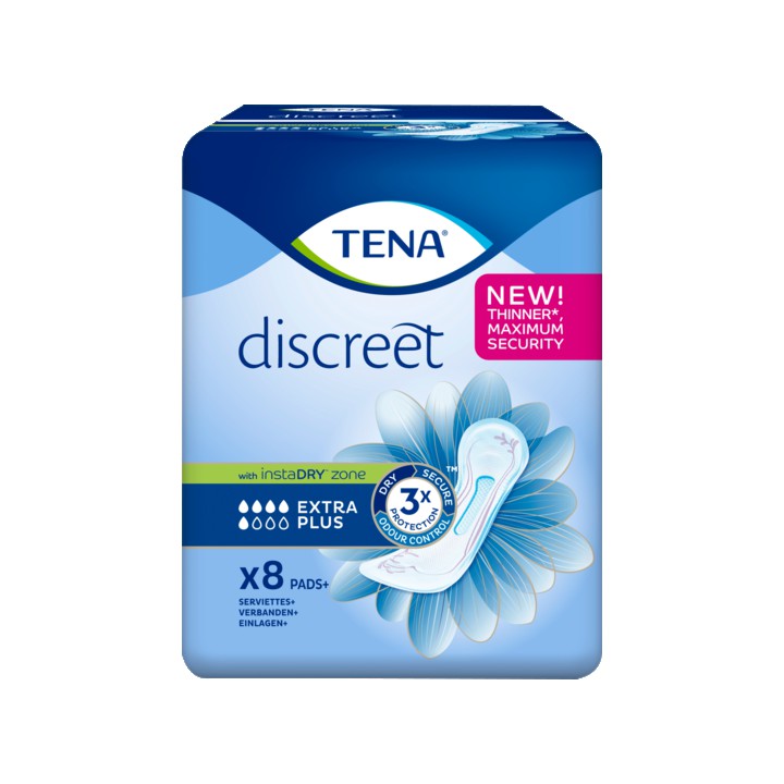 TENA Discreet Extra Plus Verbanden 8 Stuks