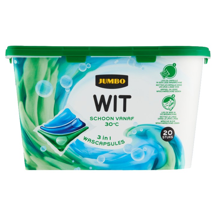 Jumbo Wit 3 in 1 Wascapsules 20 Stuks