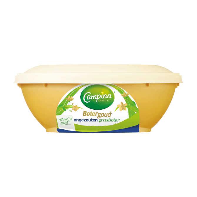 Campina Botergoud ongezouten grasboter