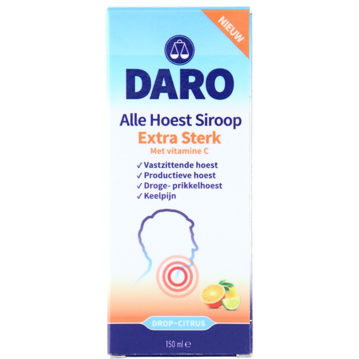 Daro Alle Hoest Extra Sterk siroop, 150ml