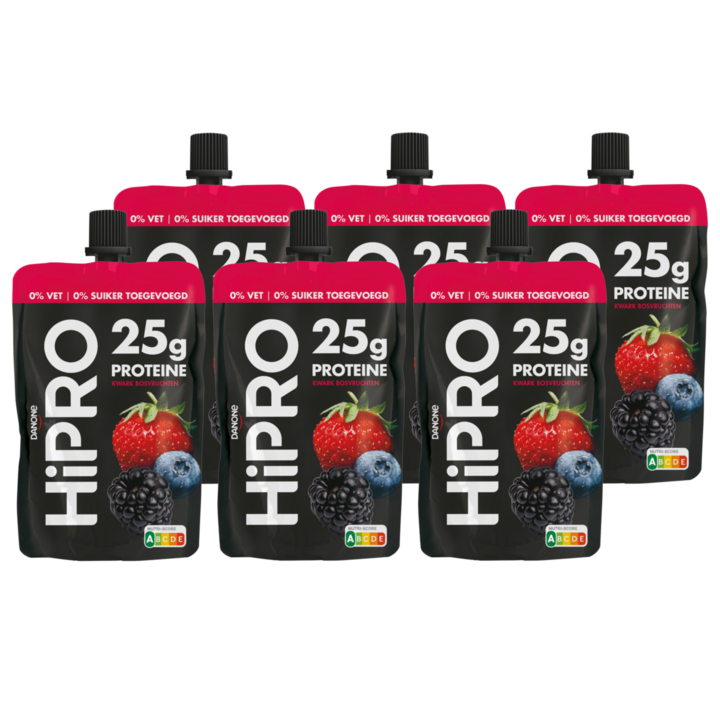 HiPRO Protein Kwark Bosvruchten 6 x  200g
