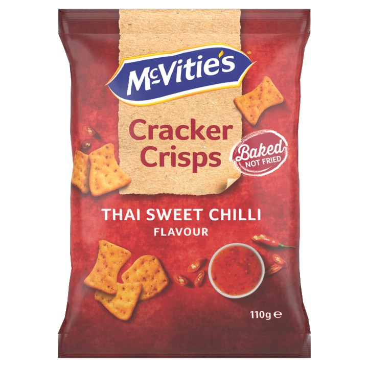 McVitie&amp;#x27;s Cracker Crisps Thai Sweet Chilli Flavour 110g