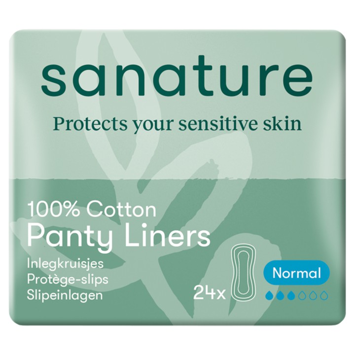 Sanature 100% Katoenen Inlegkruisjes Normal 24 Stuks