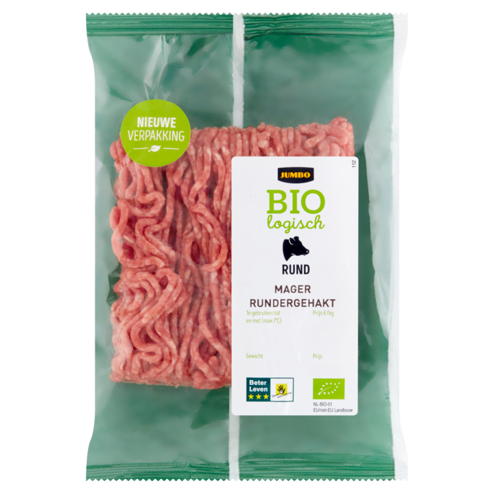 Jumbo Biologisch Mager Rundergehakt 250g