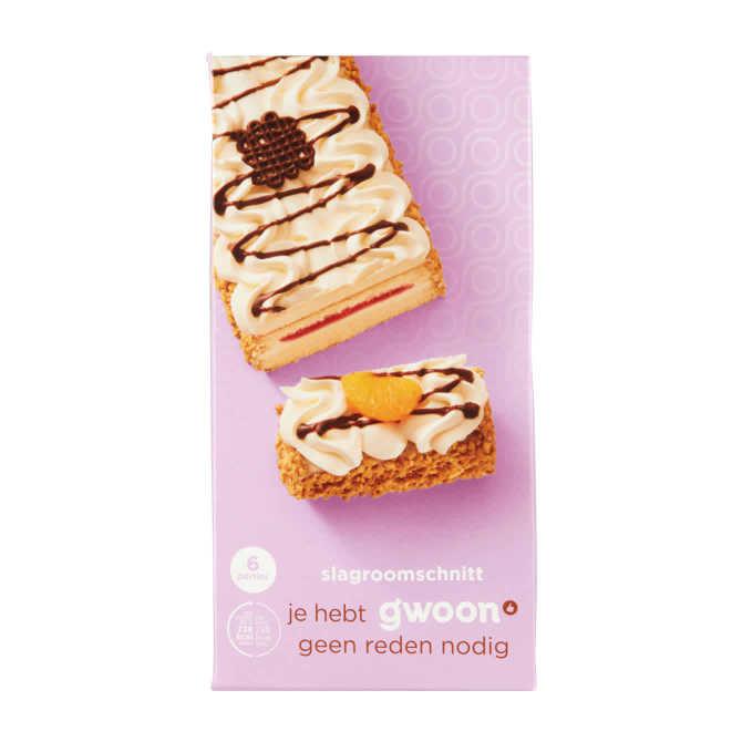 g&#039;woon Slagroomschnitt